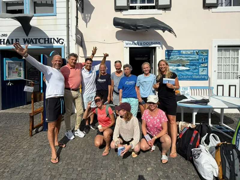 Die Retreat-Gruppe auf der Insel Pico
